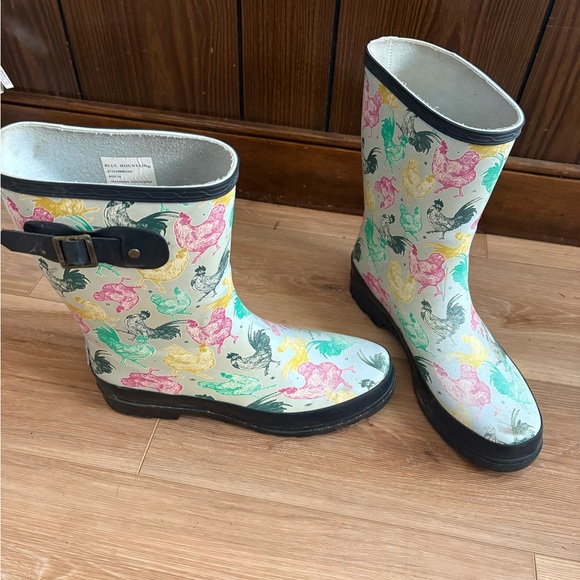 Blue Mountain Shoes - Blue Mountain Women's Chicken Rain Boots